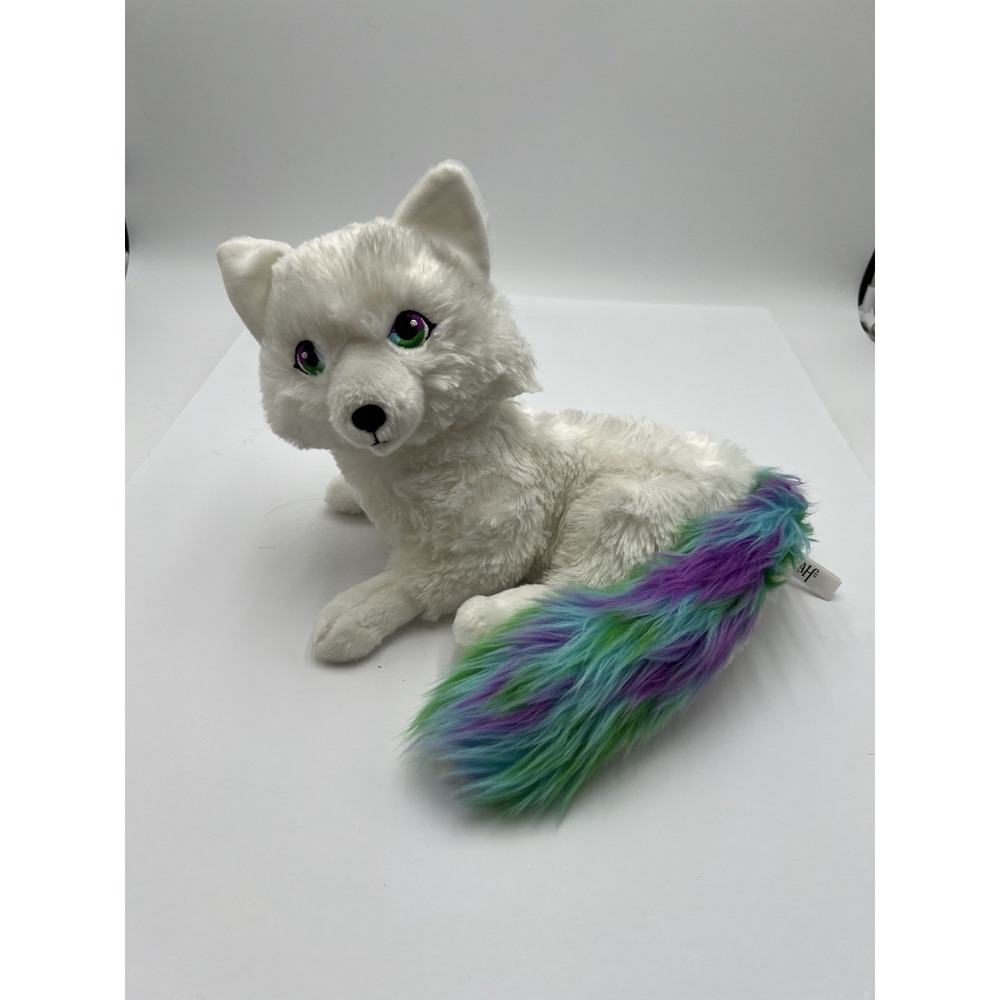 Elf on the Shelf Noorah Arctic Fox Plush Lumistella Rainbow Tail 21" Soft Toy